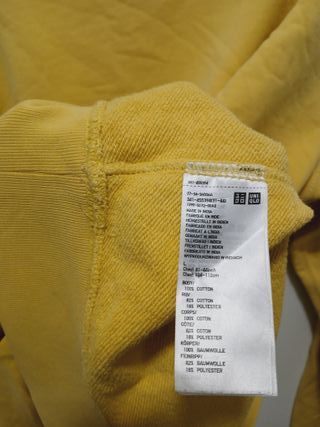 Sudadera Uniqlo Amarilla Talla L