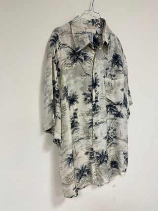 Camisa hawaiana vintage de seda Roundtree & Yorke