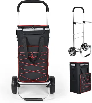 Carrito Compra 3en1 con Compartimento Refrigeració