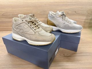 2 pares de Zapatos Hogan Beige y blanco Talla 37.5