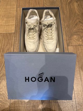 2 pares de Zapatos Hogan Beige y blanco Talla 37.5