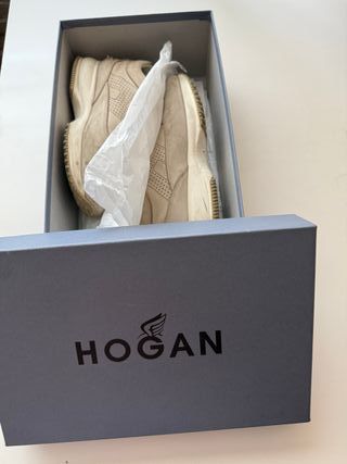 2 pares de Zapatos Hogan Beige y blanco Talla 37.5