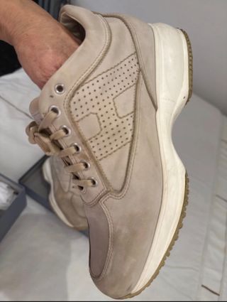 2 pares de Zapatos Hogan Beige y blanco Talla 37.5