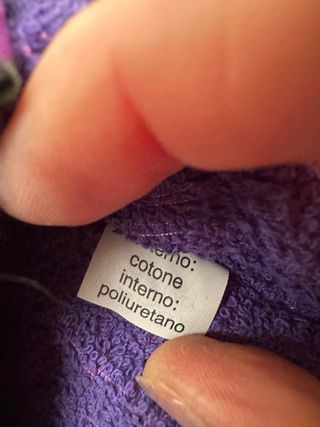 Pantofole viola in spugna 37-39