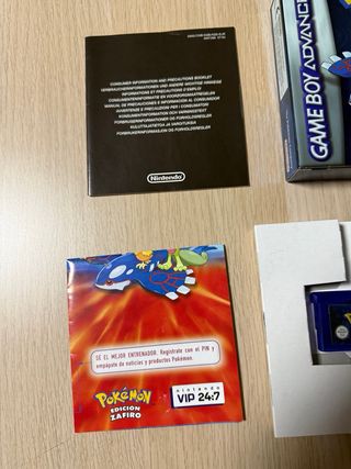 Pokémon Zafiro GameBoy Advance Original Pal Esp🇪🇸
