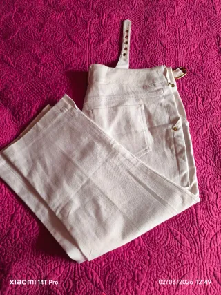 Pantalón Capri Blanco