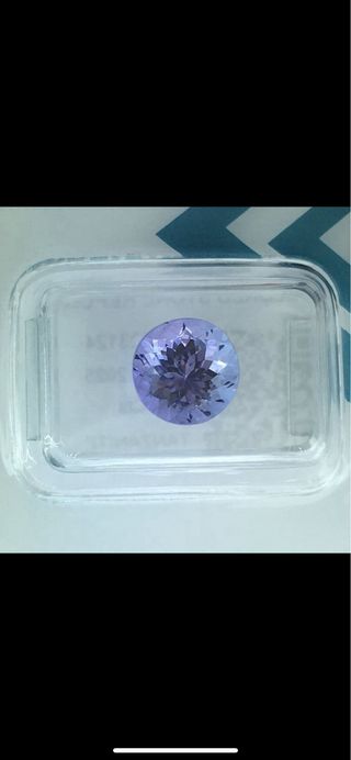 Tanzanita 3,49 ct Redonda Certificada IGI