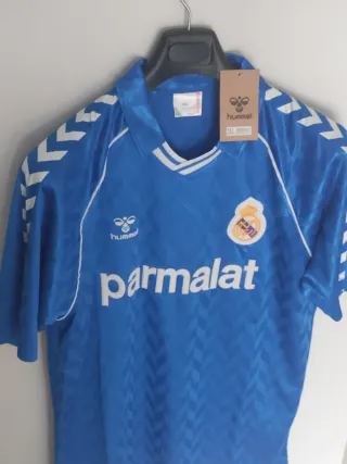 Maglietta calcio retro Parmalat Real Madrid