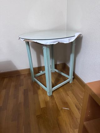 Mesa auxiliar redonda