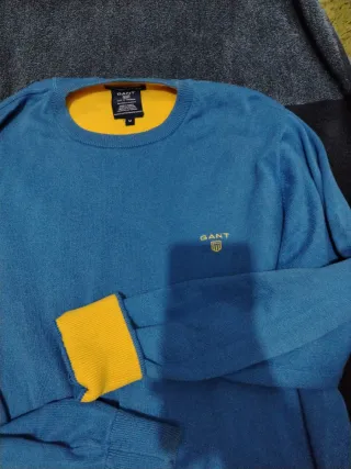 Jersey Gant Azul y Amarillo Talla M