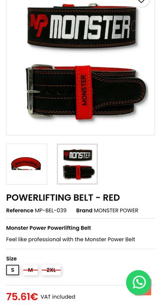 Cinturón Powerlifting Monster Profesional