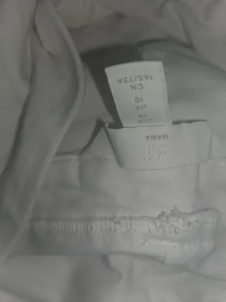 Vaqueros premamá blancos