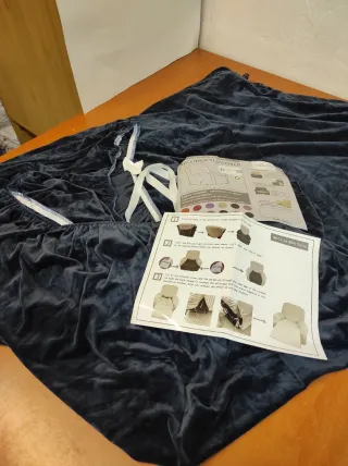 Funda Sillón Reclinable Terciopelo Azul 4 Piezas