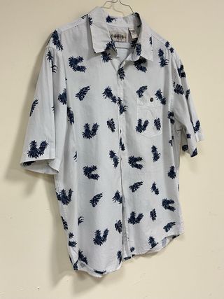 Camisa Hawaiana Piñas Manga Corta