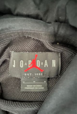 Sudadera Jordan Negra con Logo