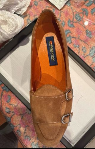 Maldonado Zapatos Doble Hebilla Piel Talla 42