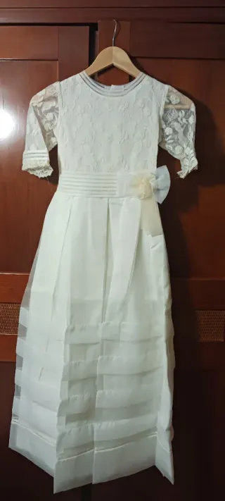 Traje de Comunión Blanco Encaje