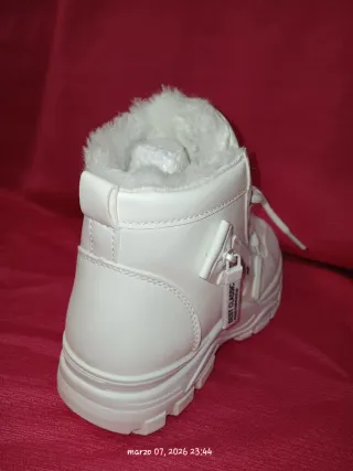Botines blancos talla 36