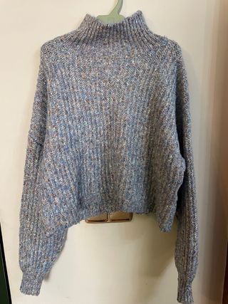 Jersey de punto grueso cuello alto