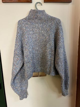 Jersey de punto grueso cuello alto