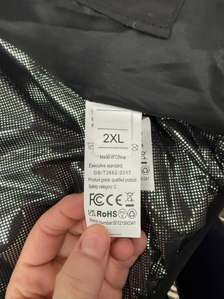 Chaleco calefactable negro