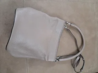 Bolso de mano y bandolera beige/gris