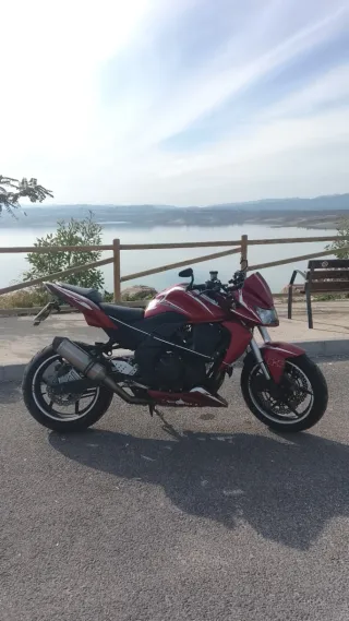 Kawasaki Z750 Naked Roja