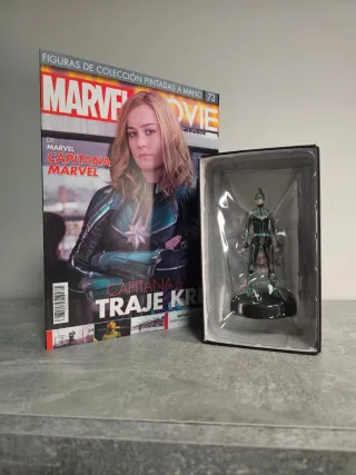 Figura Marvel Altaya- 73 CAPITANA MARVEL TRAJE KRI