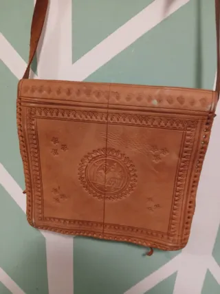 Bolso Piel Hecho a Mano Multicolor