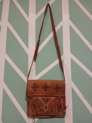 Bolso Piel Hecho a Mano Multicolor