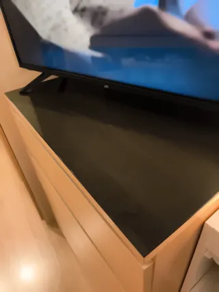 Tablero vidrio 80x48 cm, cajonera MALM vertical