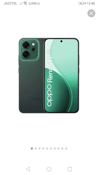 Oppo Reno 14 F 5G 256GB Verde