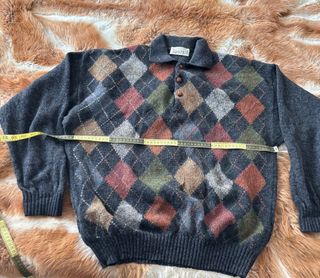 Forpen Maglione 100% Lana Vergine Argyle