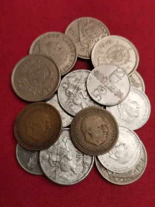 Lote 15 monedas españolas antiguas