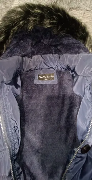 Cazadora azul talla 2XL muy calentita