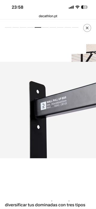 Barras de dominadas para interior/exterior