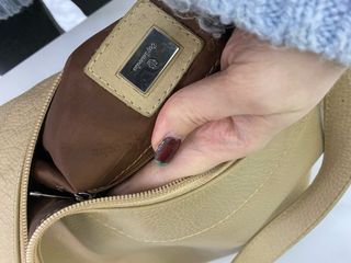 Bolso Guy Laroche Beige Piel