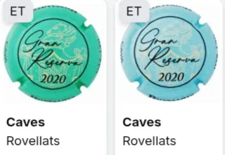 2 Placas Cava Gran Reserva Rovellats 2020