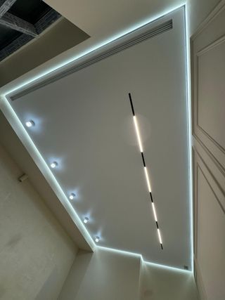 Falso techo pladur con diseño