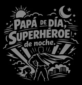 Pack Papá Superhéroe Jarra + Llavero + Camiseta