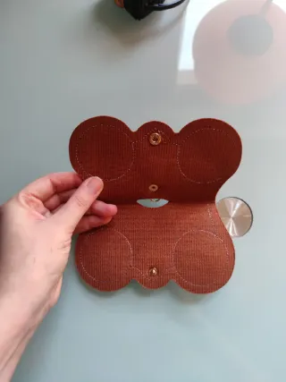 Funda para gafas con forma de gafas imitación piel