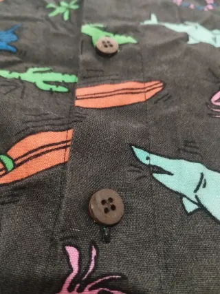 Camisa 360 Negra Estampada