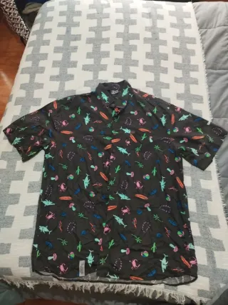 Camisa 360 Negra Estampada