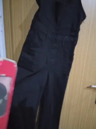 Peto vaquero negro Talla S