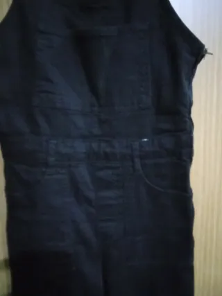 Peto vaquero negro Talla S