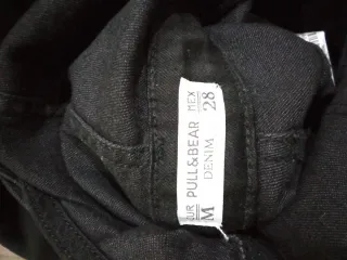 Peto vaquero negro Talla S