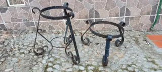 2 Maceteros Forja Negros