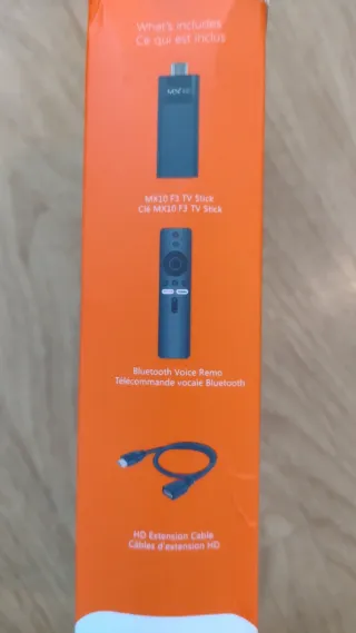 MX10 F3 TV Stick Android TV 4K