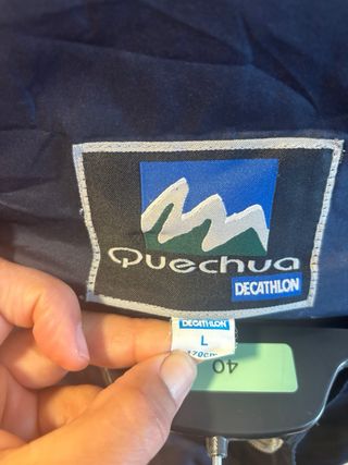 Pantalón esquí azul con tirantes talla 170cm.