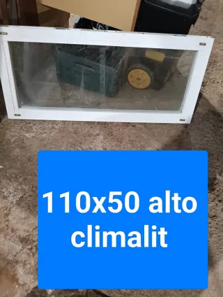 Ventana aluminio 110x50 alto climalit